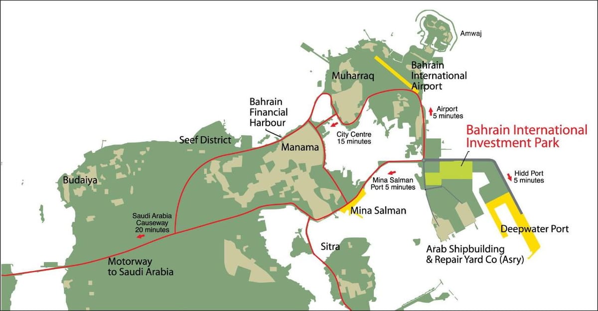 térkép Bahrein 2030