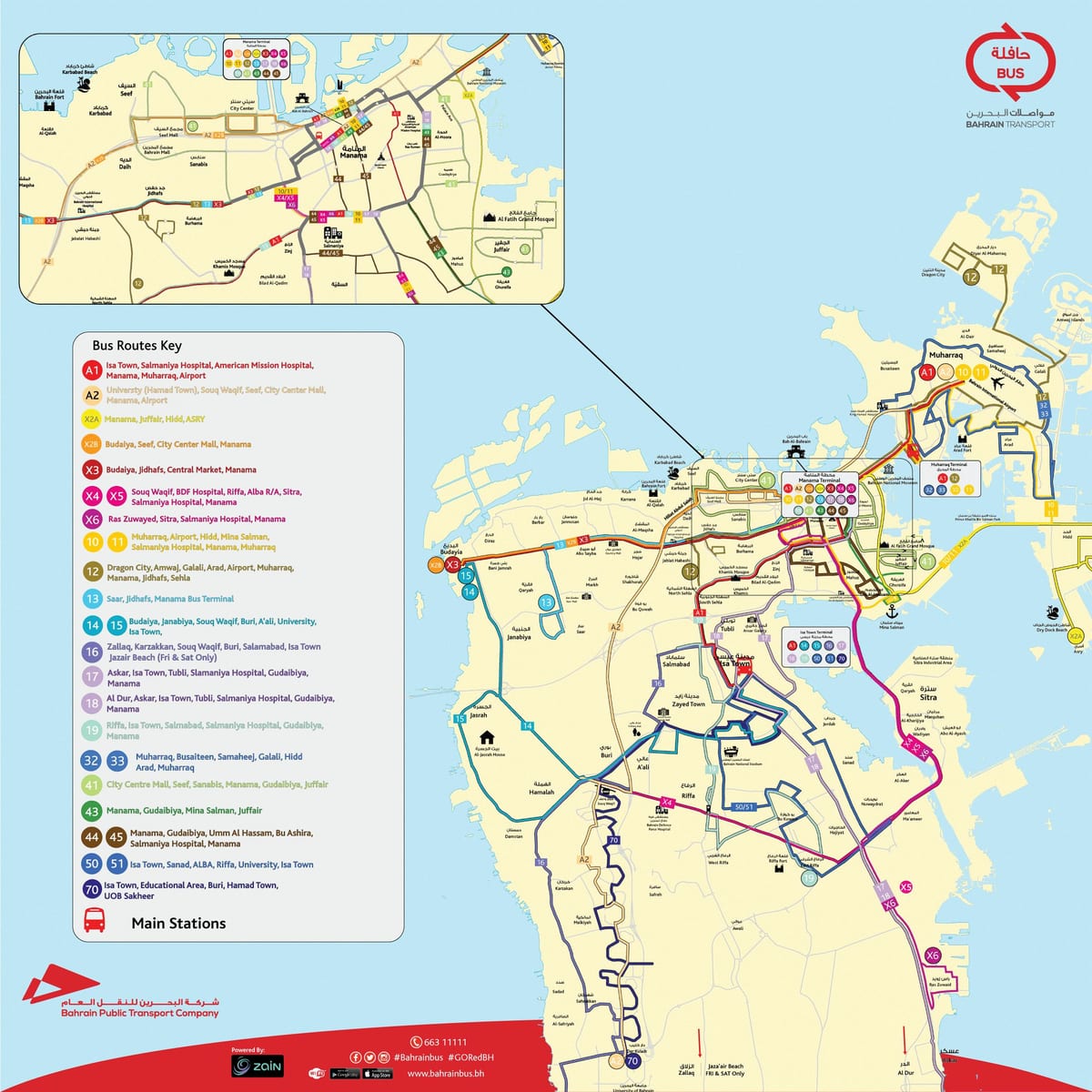 térkép Bahrein busz