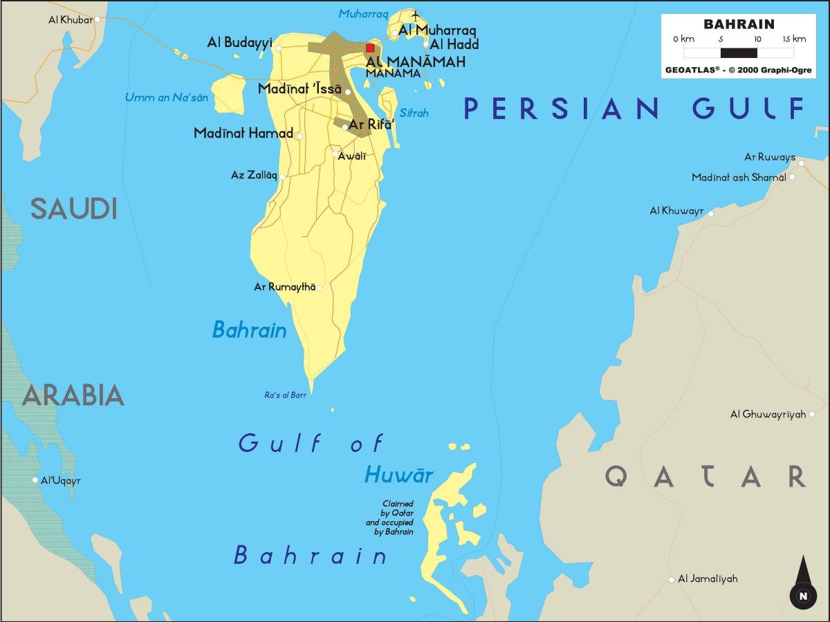 térkép Bahrein offline