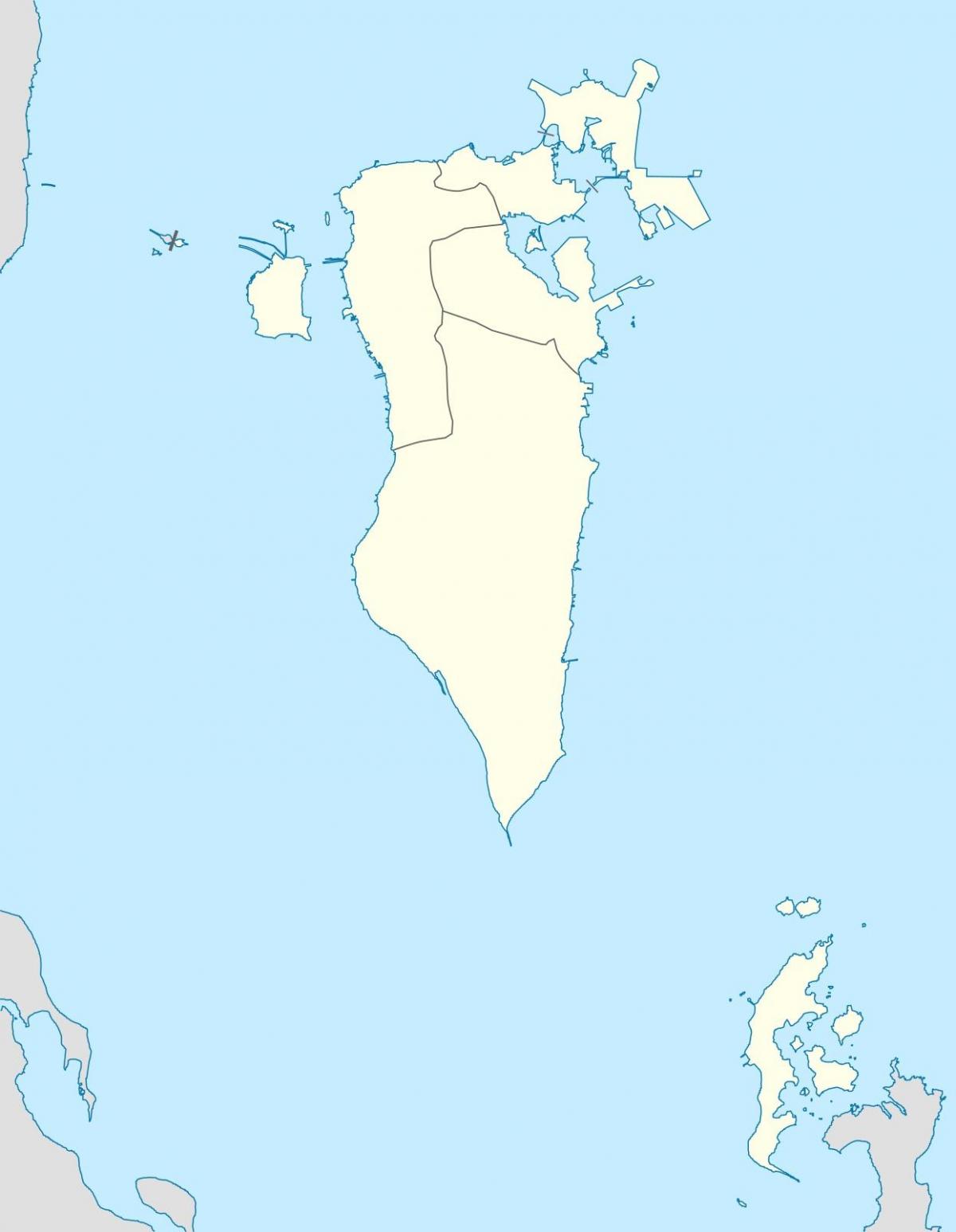 térkép Bahrein vektoros térkép