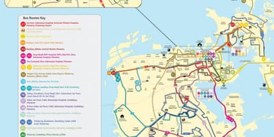 Bahrein busz útvonal térkép