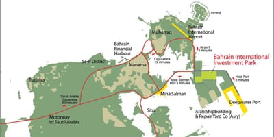Térkép Bahrein 2030