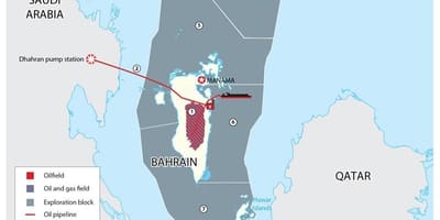 Térkép Bahrein blokkok
