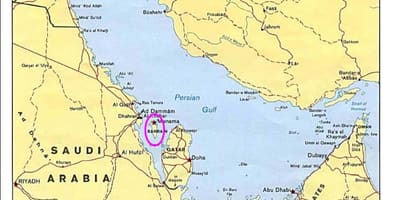 Térkép Bahrein-sziget 