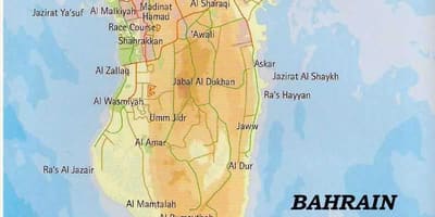 Bahrein térkép helyen