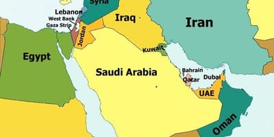 Térkép Bahrein környező terület