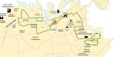 Térkép city center Bahreini